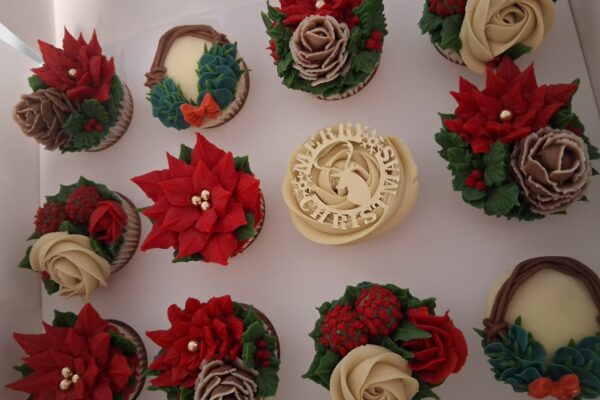 Christmas cupcales
