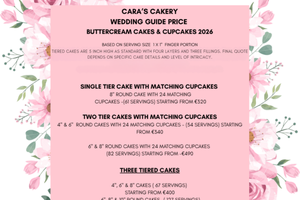 CC Wedding Cake Prices 2026